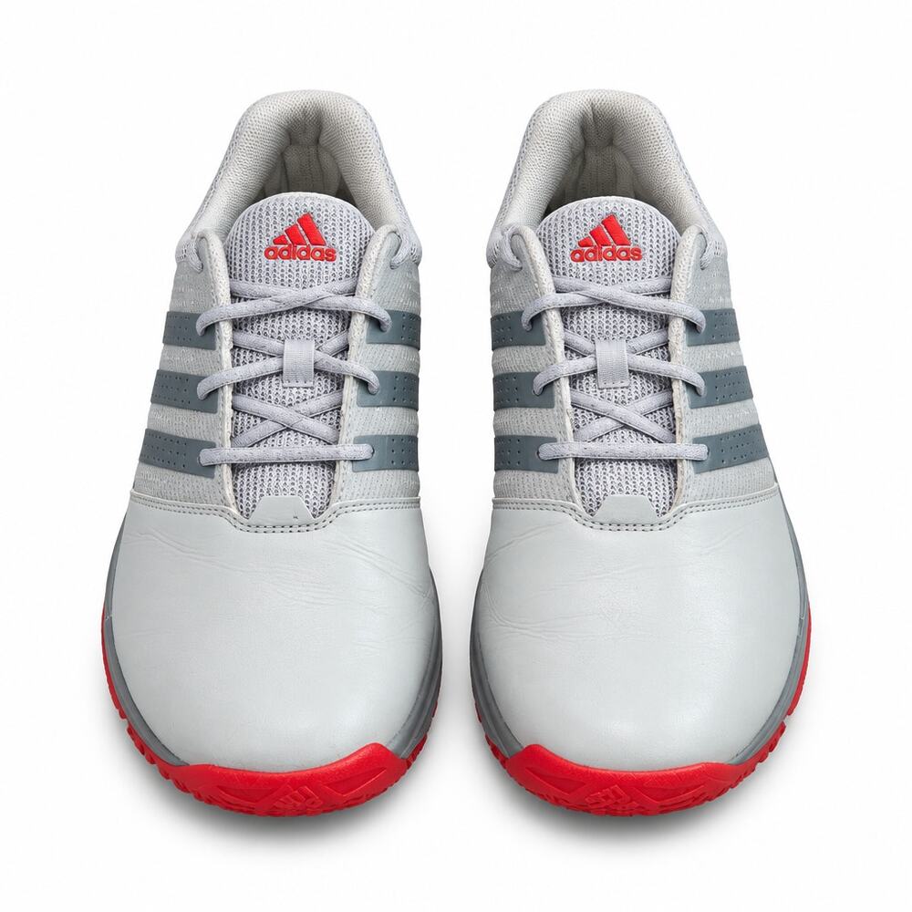 Adidas 360 Traxion Bounce Spikeless Vintage Golf Shoes Mens 13 Grey Red Q44737